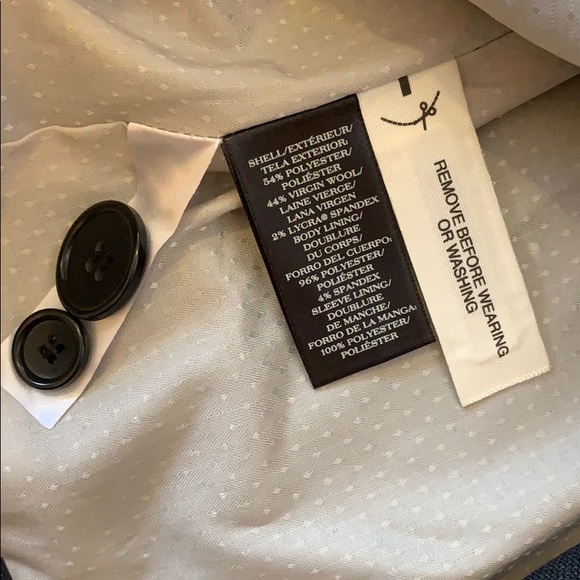 Ann Taylor Dark Grey Stretch Blazer Size 2 - Picture 5 of 5